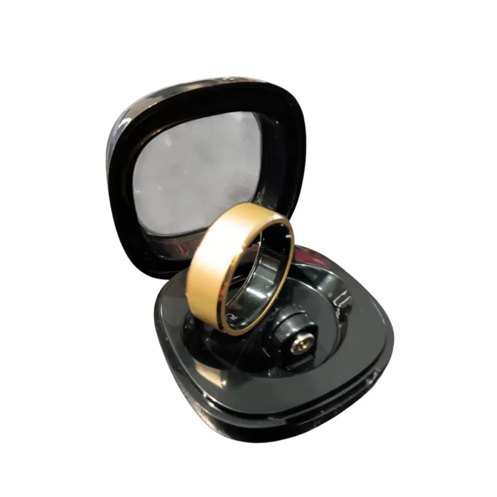 Smart Ring NWT Beautiful Brushed Gold Tone Fitness Tracker Sleep, HR, BP Steps